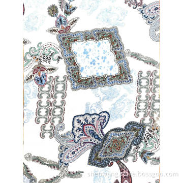 Rayon Challis Print Fabric Women Blouse New Design